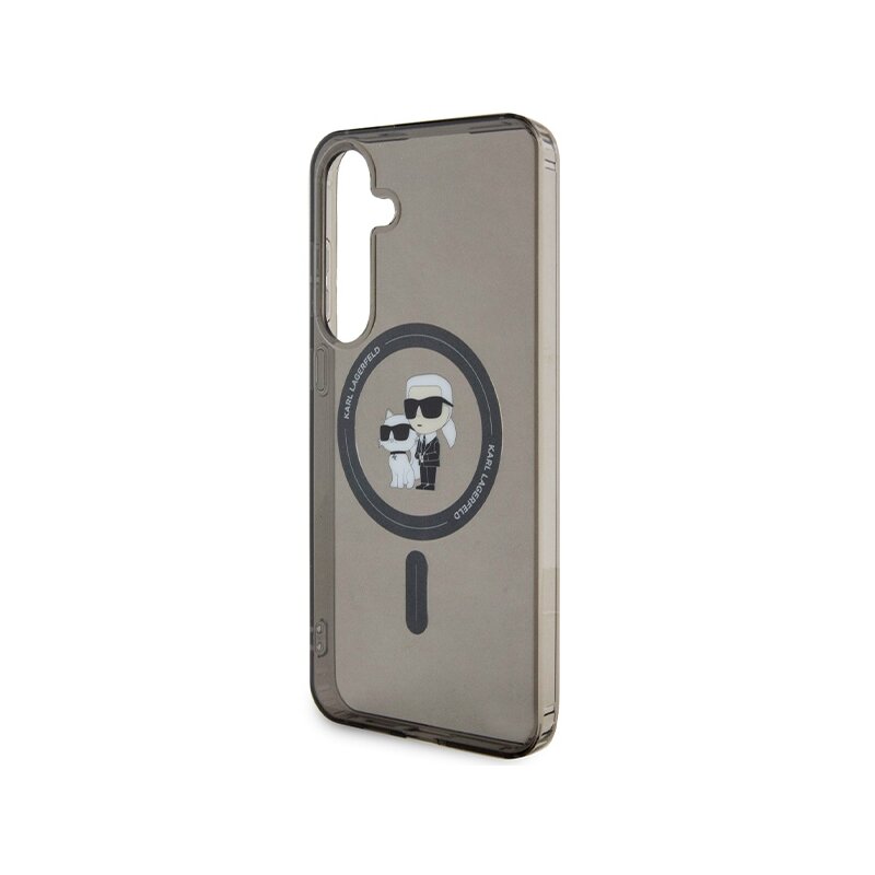 Husa Samsung Galaxy S24 Plus Karl Lagerfeld IML MagSafe, Karl&Choupette, negru, KLHMS24MHGKCNOK