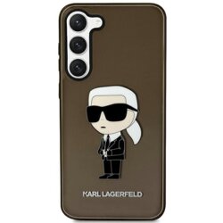 Husa Samsung Galaxy S23 Plus Karl Lagerfeld Hardcase, Ikonik Karl Lagerfeld, negru, KLHCS23MHNIKTCK