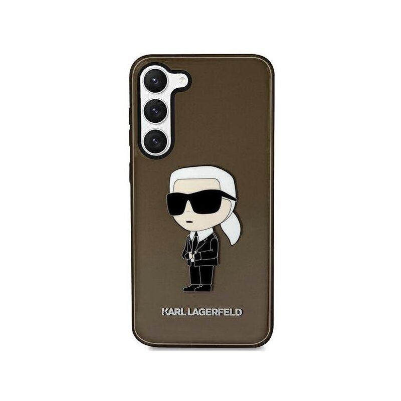 Husa Samsung Galaxy S23 Plus Karl Lagerfeld Hardcase, Ikonik Karl Lagerfeld, negru, KLHCS23MHNIKTCK