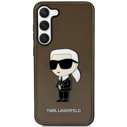 Husa Samsung Galaxy S23 Karl Lagerfeld Hardcase, Ikonik Karl Lagerfeld, negru, KLHCS23SHNIKTCK
