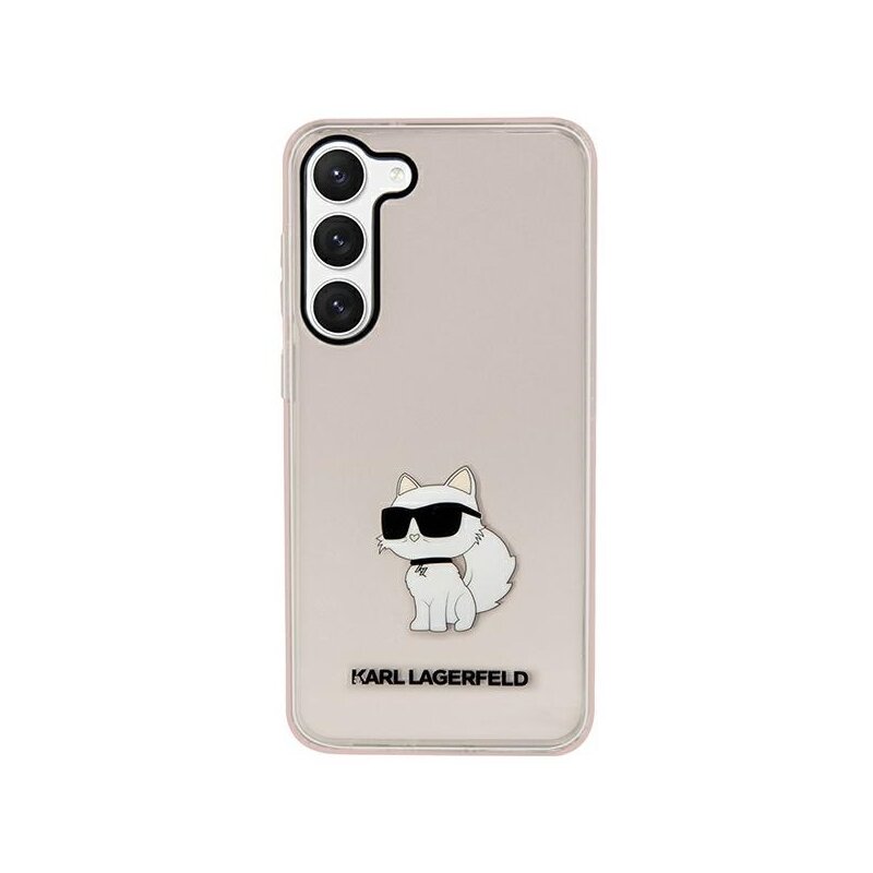 Husa Samsung Galaxy S23 Plus Karl Lagerfeld Hardcase, Ikonik Choupette, roz, KLHCS23MHNCHTCP