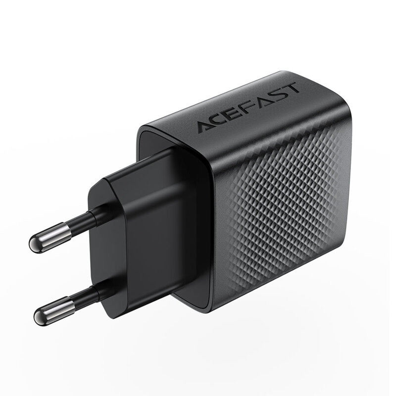 Incarcator tip USB 18W Quick Charge GaN, Acefast A90, negru