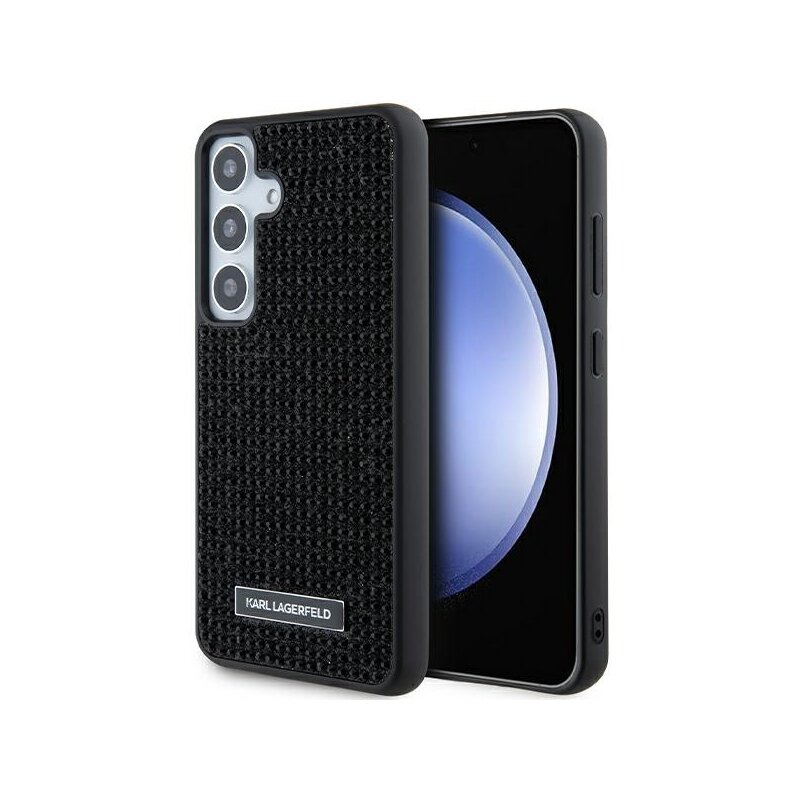 Husa Samsung Galaxy S24 Plus Karl Lagerfeld Hardcase Rhinestone, Metal Logo, negru, KLHCS24MHDSPRK