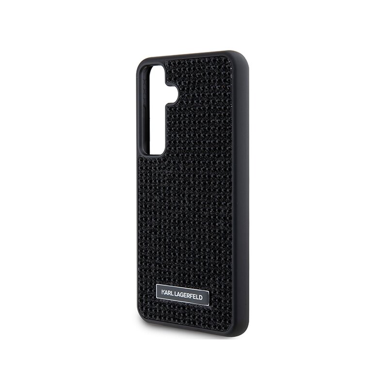 Husa Samsung Galaxy S24 Plus Karl Lagerfeld Hardcase Rhinestone, Metal Logo, negru, KLHCS24MHDSPRK