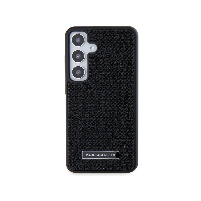 Husa Samsung Galaxy S24 Plus Karl Lagerfeld Hardcase Rhinestone, Metal Logo, negru, KLHCS24MHDSPRK