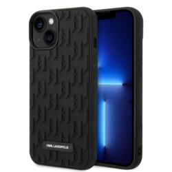 Husa originala iPhone 14 Plus Karl Lagerfeld 3D Design, Monogram, KLHCP14MRUPKLPK