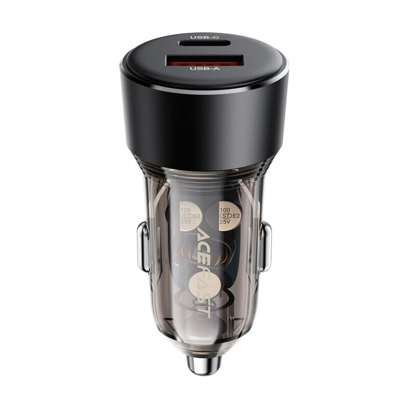 Incaractor auto bricheta Type-C PD30W + USB QC30W, Acefast B12