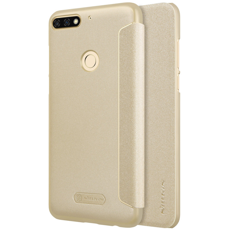 Husa Huawei Y7 Prime 2018 NILLKIN Sparkle Flip Auriu