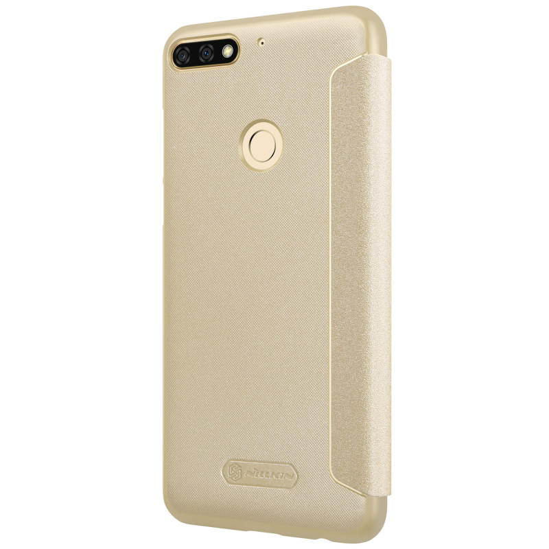Husa Huawei Y7 Prime 2018 NILLKIN Sparkle Flip Auriu