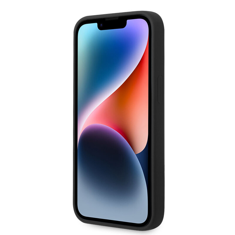 Husa Karl Lagerfeld iPhone 14 Plus Silicone, Karl`s Head, negru, KLHCP14MSLKHBK