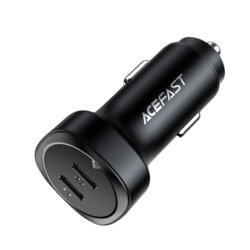 Incarcator auto bricheta 2x Type C, Acefast B2, PD72W, negru