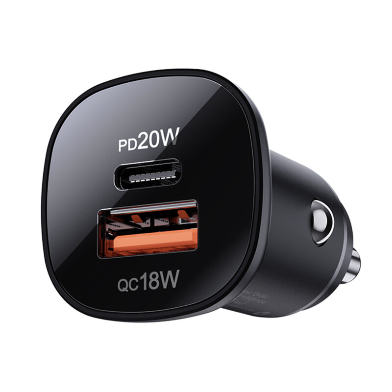 Incarcator auto USB Type-C, Acefast B1, 38W, lumina LED