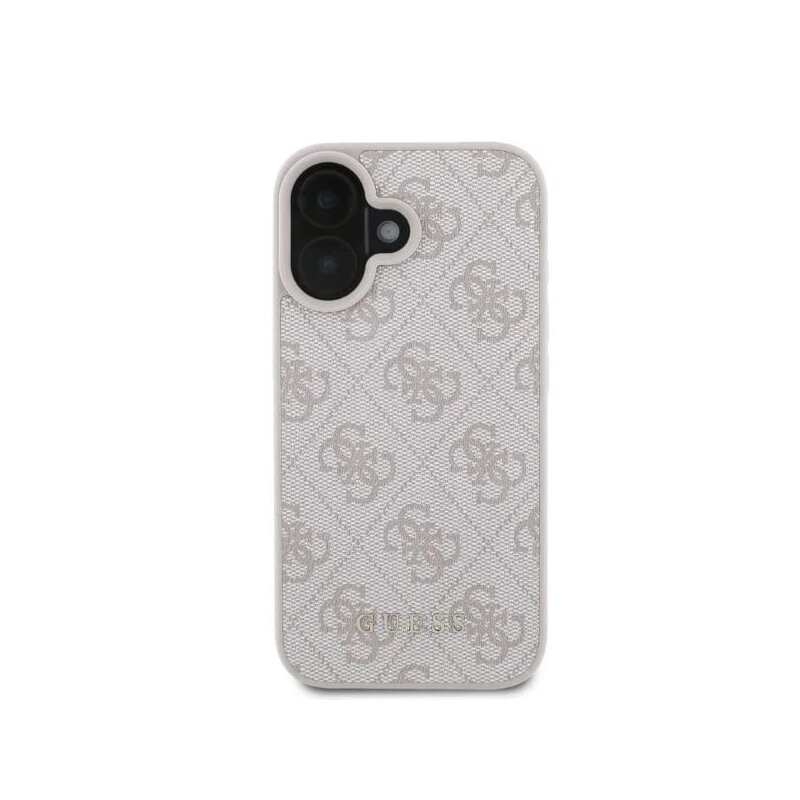 Husa originala Guess iPhone 16 Plus Hardcase 4G Classic, roz, GUHCP16MG4GFPI