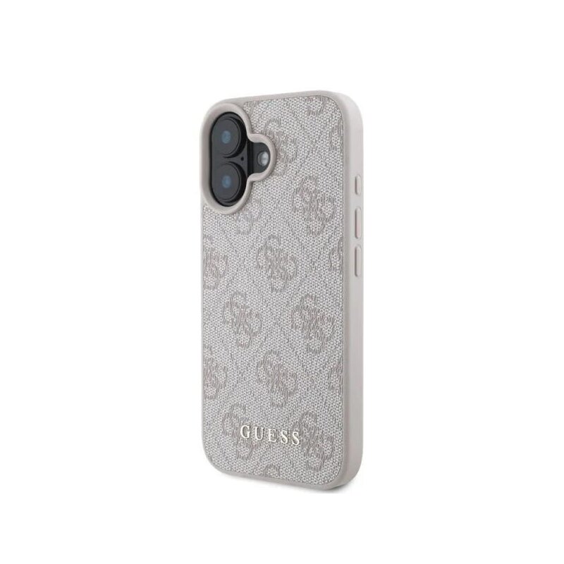 Husa originala Guess iPhone 16 Plus Hardcase 4G Classic, roz, GUHCP16MG4GFPI