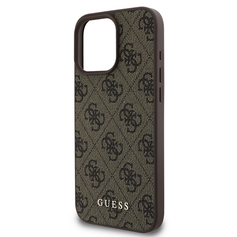 Husa originala Guess iPhone 16 Pro Max Hardcase 4G Classic, negru, GUHCP16XG4GFGR