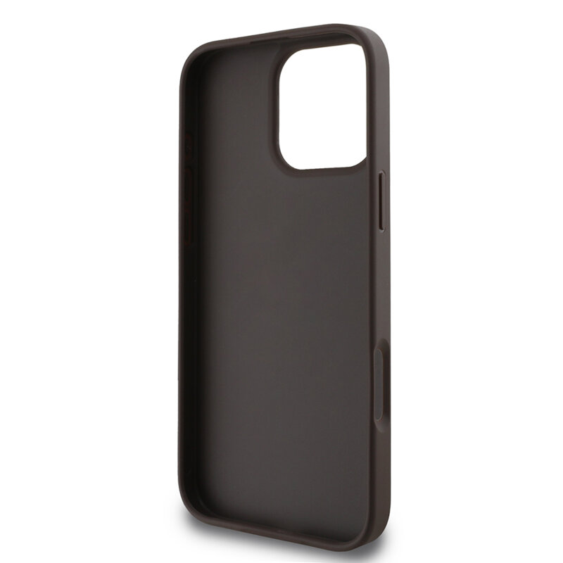 Husa originala Guess iPhone 16 Pro Max Hardcase 4G Classic, negru, GUHCP16XG4GFGR