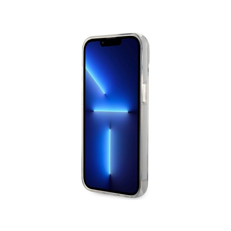 Husa iPhone 14 Plus Karl Lagerfeld Hardcase, Ikonik Karl Lagerfeld, transparenta, KLHCP14MHNIKTCT