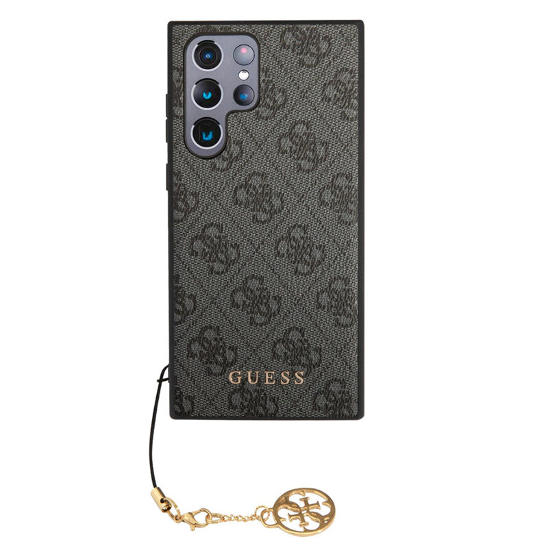 Husa originala Guess Samsung Galaxy S24 Ultra Hardcase 4G Charms Collection, negru, GUHCS24LGF4GGR