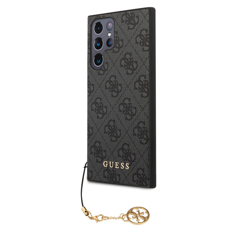 Husa originala Guess Samsung Galaxy S24 Ultra Hardcase 4G Charms Collection, negru, GUHCS24LGF4GGR