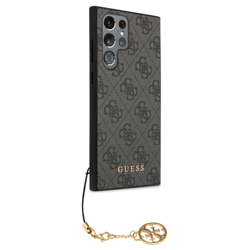 Husa originala Guess Samsung Galaxy S24 Ultra Hardcase 4G Charms Collection, negru, GUHCS24LGF4GGR