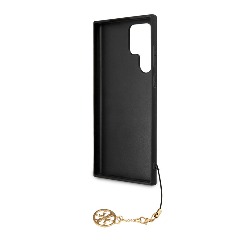 Husa originala Guess Samsung Galaxy S24 Ultra Hardcase 4G Charms Collection, negru, GUHCS24LGF4GGR
