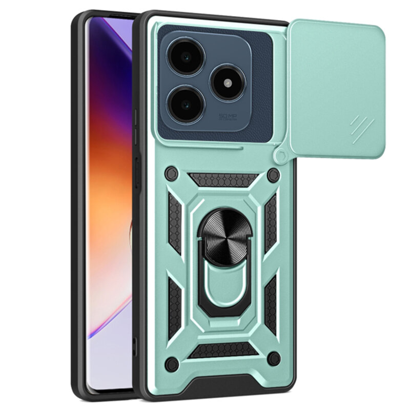 Husa Realme C63 protectie camera Techsuit CamShield Series, verde