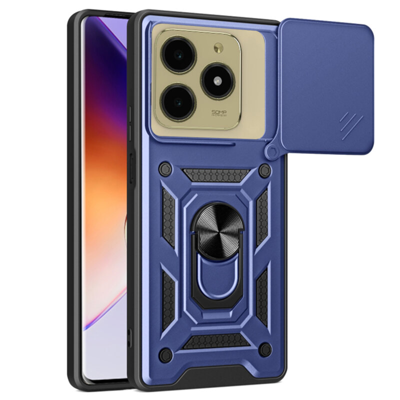 Husa Realme C61 protectie camera Techsuit CamShield Series, albastru