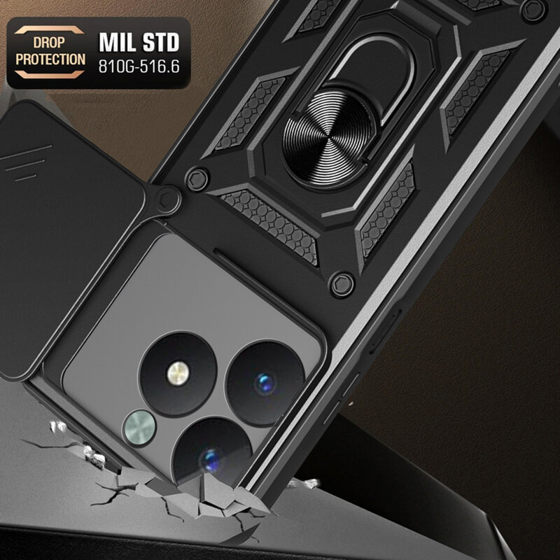 Husa Realme C61 protectie camera Techsuit CamShield Series, albastru