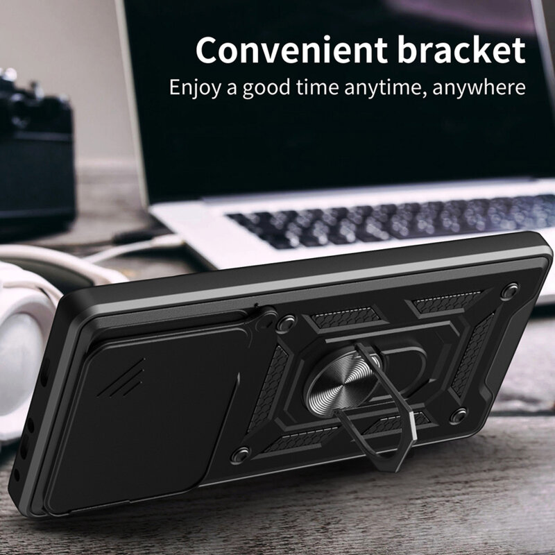 Husa Realme C61 protectie camera Techsuit CamShield Series, albastru