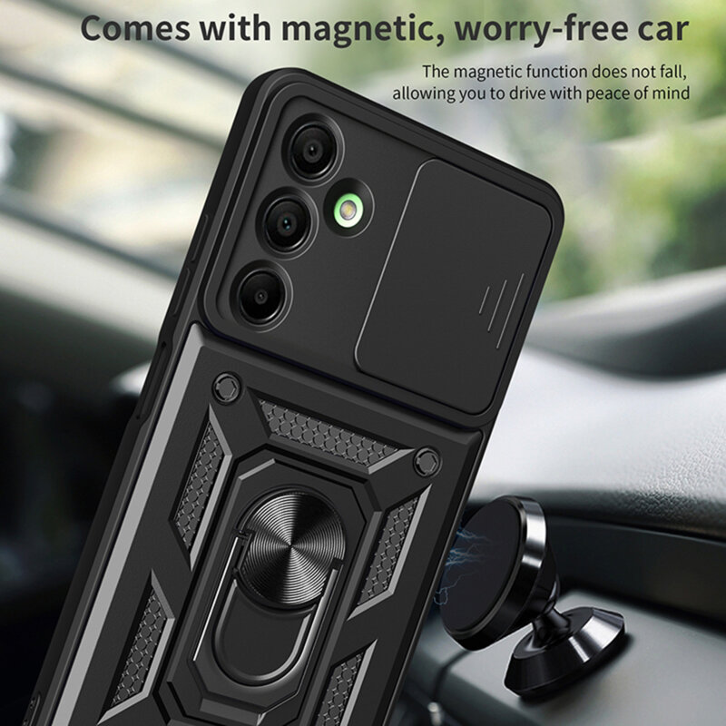 Husa Samsung Galaxy A16 protectie camera Techsuit CamShield Series, albastru