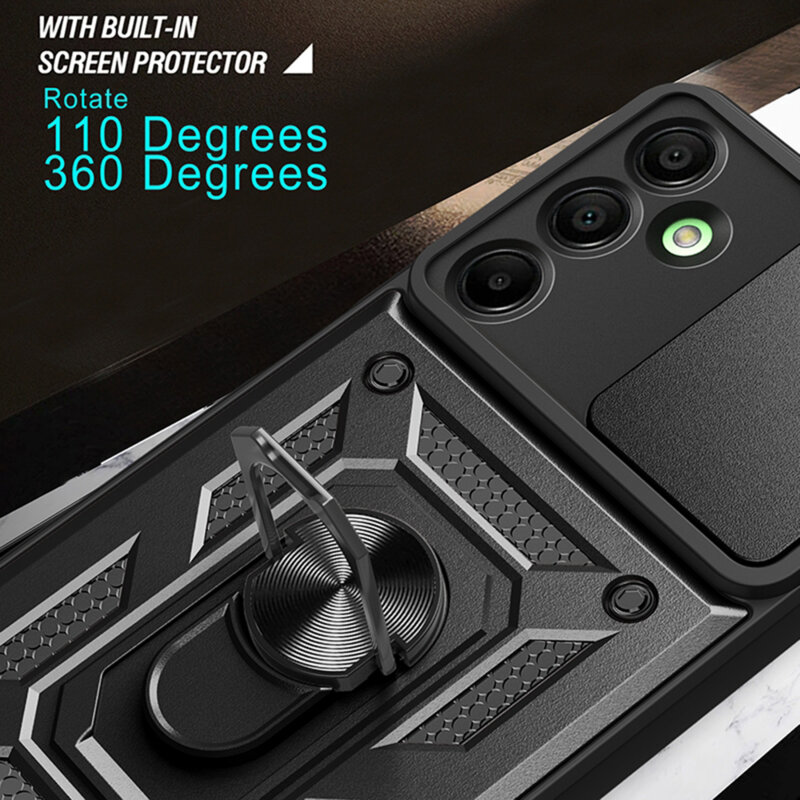 Husa Samsung Galaxy A16 protectie camera Techsuit CamShield Series, albastru