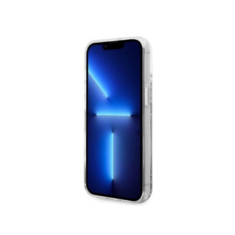 Husa Karl Lagerfeld iPhone 14 Plus Hardcase Glitter, Choupette Head, argintiu, KLHCP14MLNCHCS