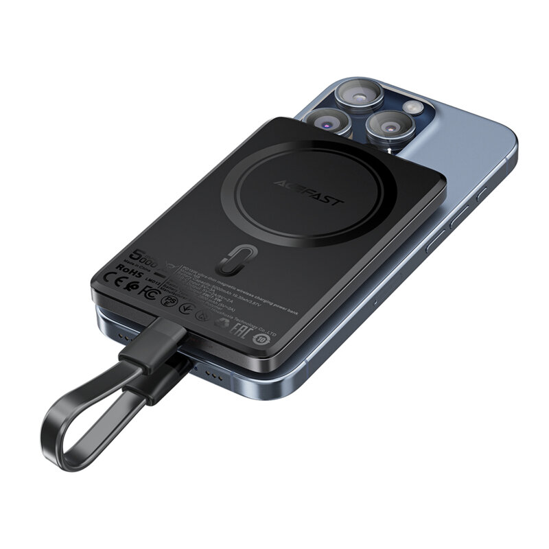 Power bank MagSafe 5000mAh ultra-thin, 18W Acefast M8-5000