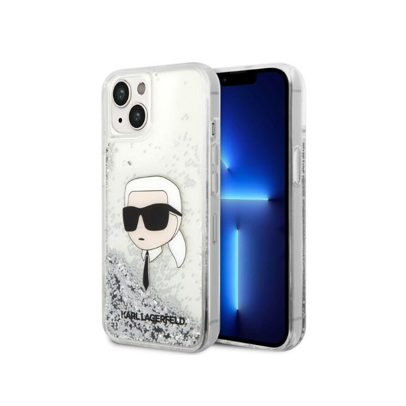 Husa Karl Lagerfeld iPhone 14 Plus Hardcase Glitter, Karl Head, KLHCP14MLNKHCH