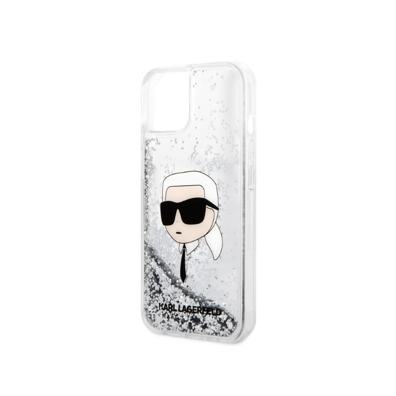 Husa Karl Lagerfeld iPhone 14 Plus Hardcase Glitter, Karl Head, KLHCP14MLNKHCH