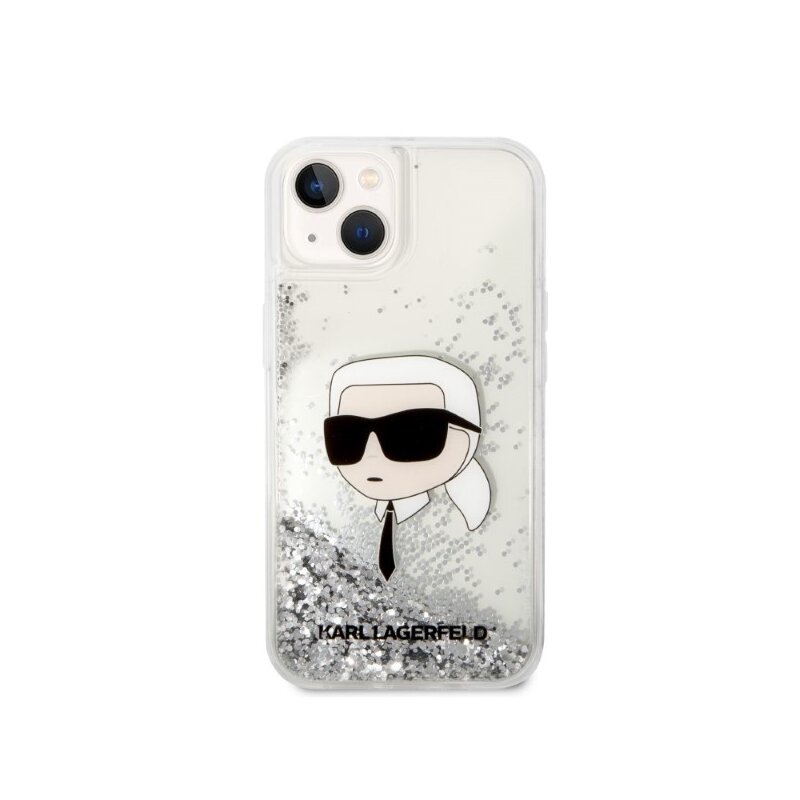 Husa Karl Lagerfeld iPhone 14 Plus Hardcase Glitter, Karl Head, KLHCP14MLNKHCH