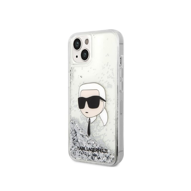 Husa Karl Lagerfeld iPhone 14 Plus Hardcase Glitter, Karl Head, KLHCP14MLNKHCH