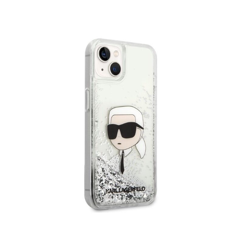 Husa Karl Lagerfeld iPhone 14 Plus Hardcase Glitter, Karl Head, KLHCP14MLNKHCH