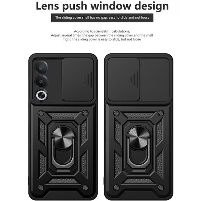 Husa Oppo A80 5G protectie camera Techsuit CamShield Series, negru