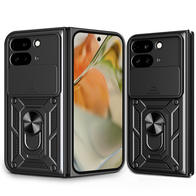 Husa Google Pixel 9 Pro Fold protectie camera Techsuit CamShield Series, negru