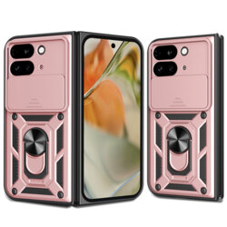 Husa Google Pixel 9 Pro Fold protectie camera Techsuit CamShield Series, roz