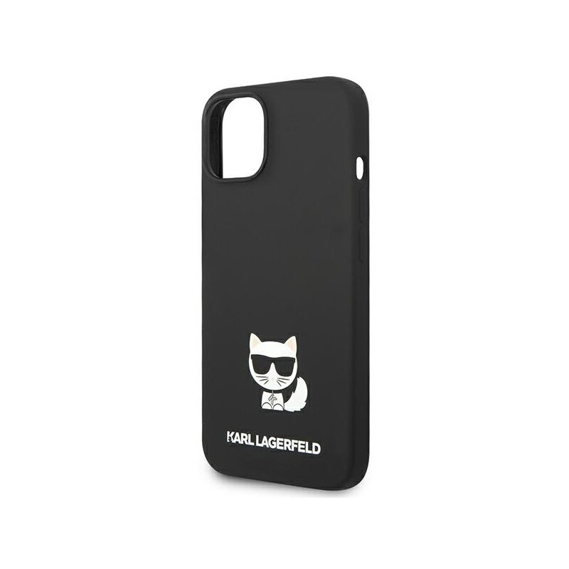 Husa Karl Lagerfeld iPhone 14 Plus Silicone, Choupette Body, negru, KLHCP14MSLCTBK