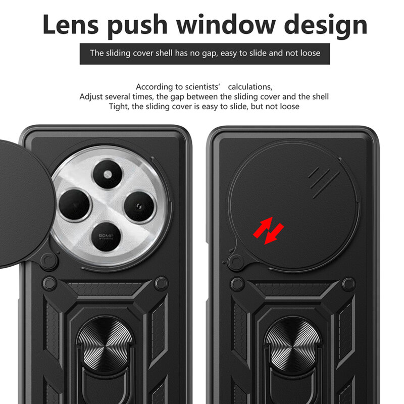 Husa Xiaomi Redmi 14C protectie camera Techsuit CamShield Series, albastru