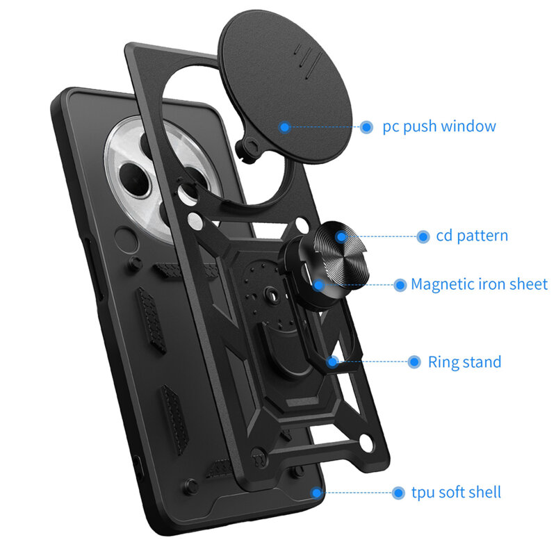 Husa Xiaomi Redmi 14C protectie camera Techsuit CamShield Series, albastru