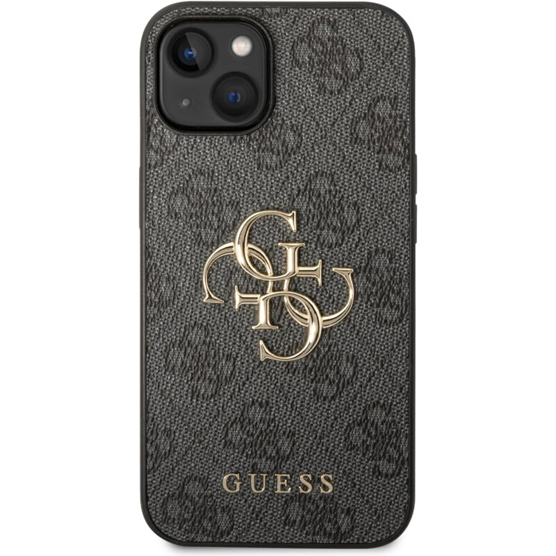 Husa originala Guess iPhone 15 Plus Hardcase 4G Big Metal Logo, gri, GUHCP15M4GMGGR