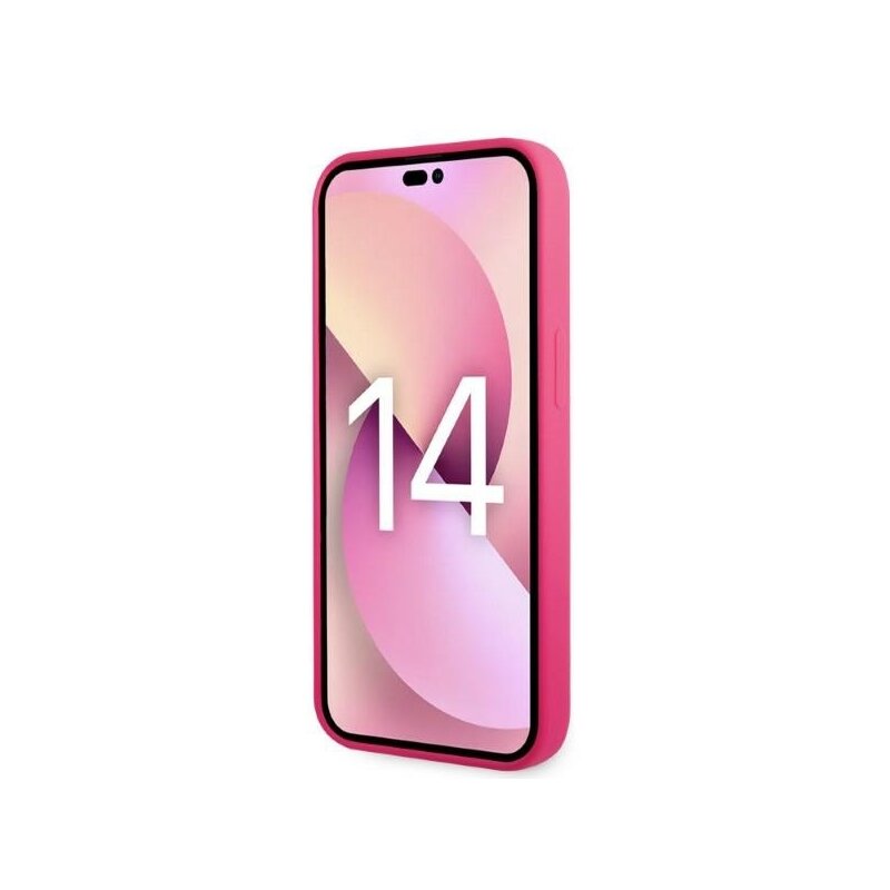 Husa Karl Lagerfeld iPhone 14 Plus Silicone, RSG, roz, KLHCP14MSRSGRCF