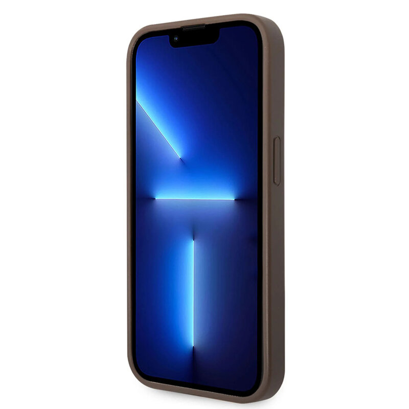 Husa originala Guess iPhone 15 Pro Max Hardcase 4G Big Metal Logo, maro, GUHCP15X4GMGBR