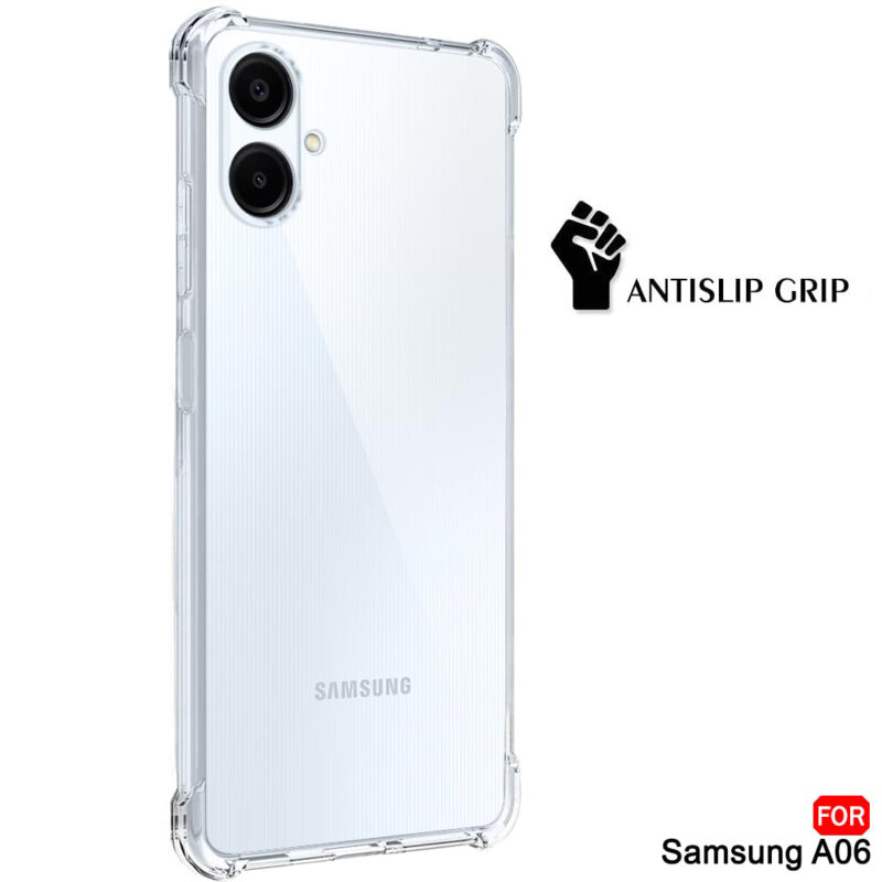 Husa Samsung Galaxy A06 Techsuit Shockproof Clear Silicone, transparenta