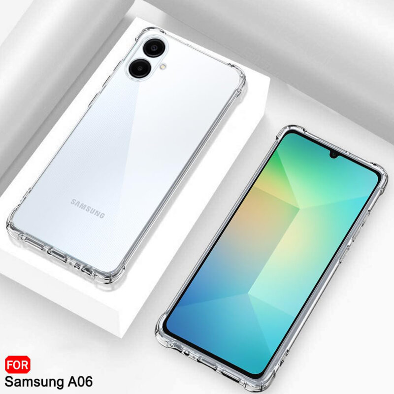 Husa Samsung Galaxy A06 Techsuit Shockproof Clear Silicone, transparenta