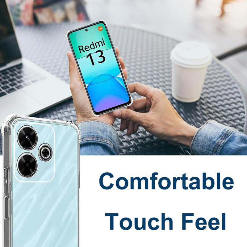 Husa Xiaomi Redmi 13 Techsuit Shockproof Clear Silicone, transparenta